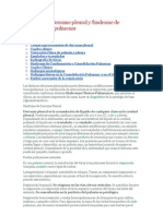 Síndrome de derrame pleural y condensación pulmonar