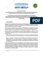 Convocatoria para la contratacion de la Consultoria  ASESORÍA TÉCNICA PARA LA IMPLEMENTACIÓN DE LA ESTRATEGIA REGIONAL DE INFORMACIÓN Y COMUNICACIÓN PARA LA GESTIÓN INTEGRAL DE RIESGOS EN CENTROAMÉRIC