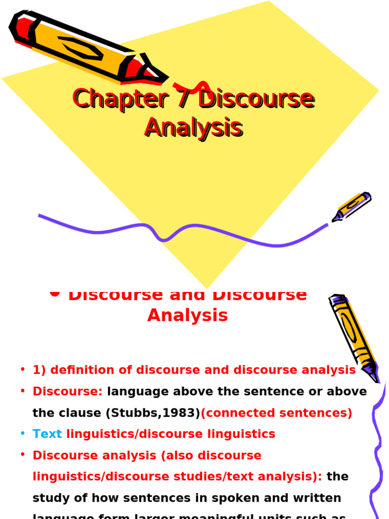 Discourse Analysis: Key Concepts Explained | PDF | Sentence ...