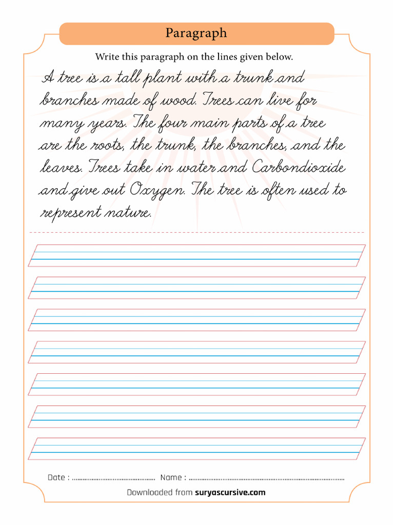 4L Cursive para Tree | PDF