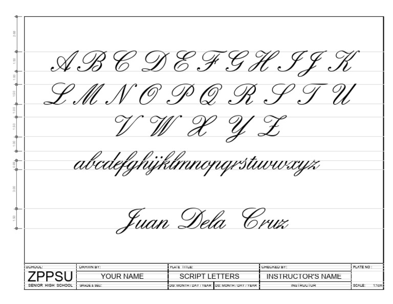 Script Letters | PDF