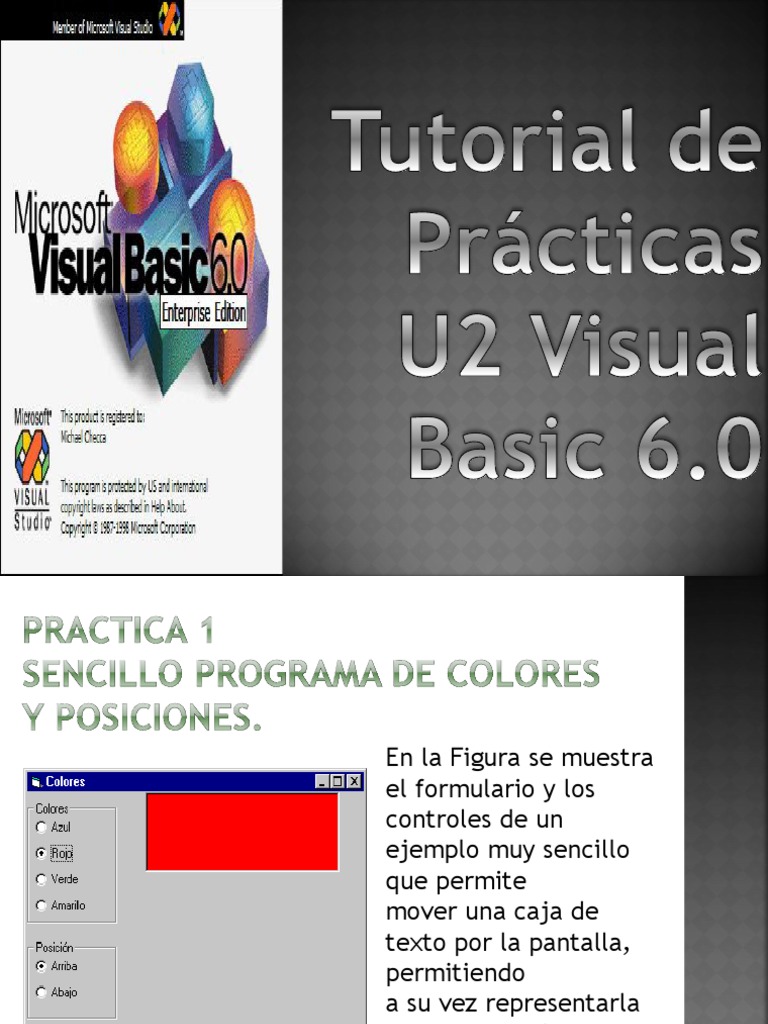 Colores en Visual Basic 6.0 | PDF | Modelo de color Rgb | Software