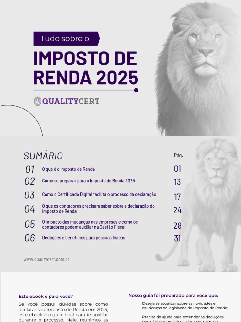 Guia Completo do Imposto de Renda 2025 | PDF | Imposto de Renda | Impostos