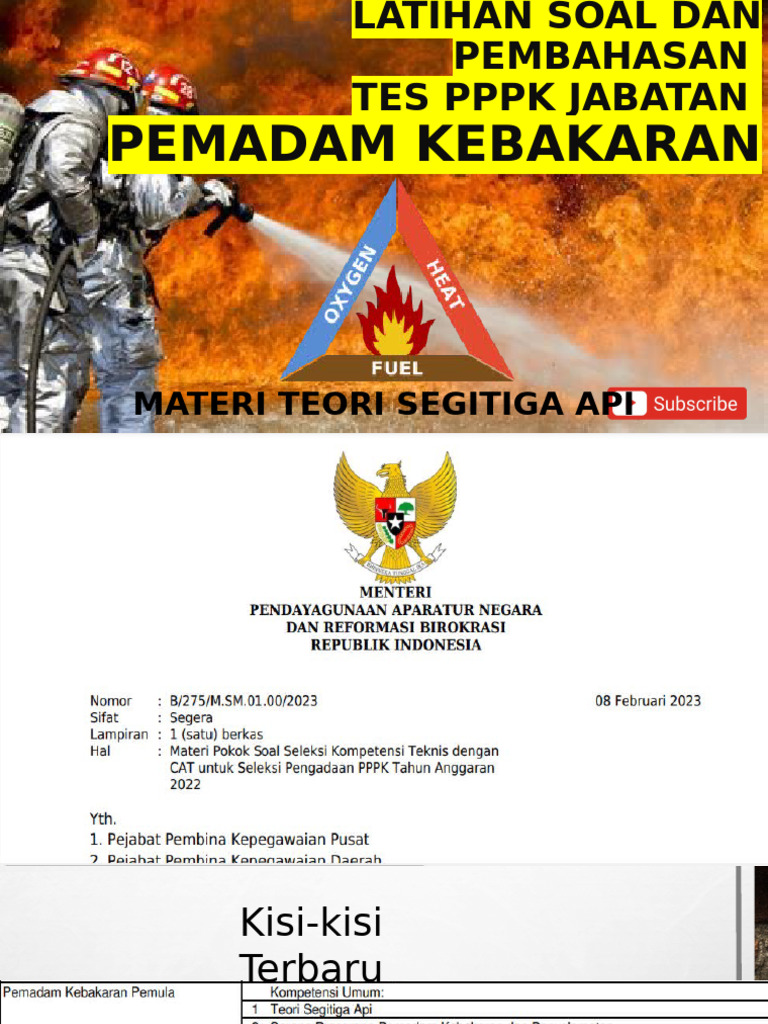 Unsur Tetrahedron Api dan Teorinya | PDF