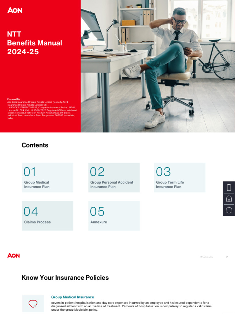 NTT Benefits Manual 2024-25 Overview | PDF | Life Insurance | Insurance