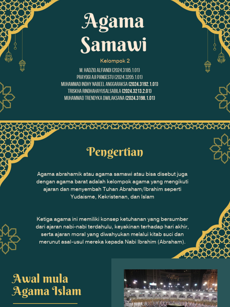 Pengertian Agama Samawi dan Ajarannya | PDF
