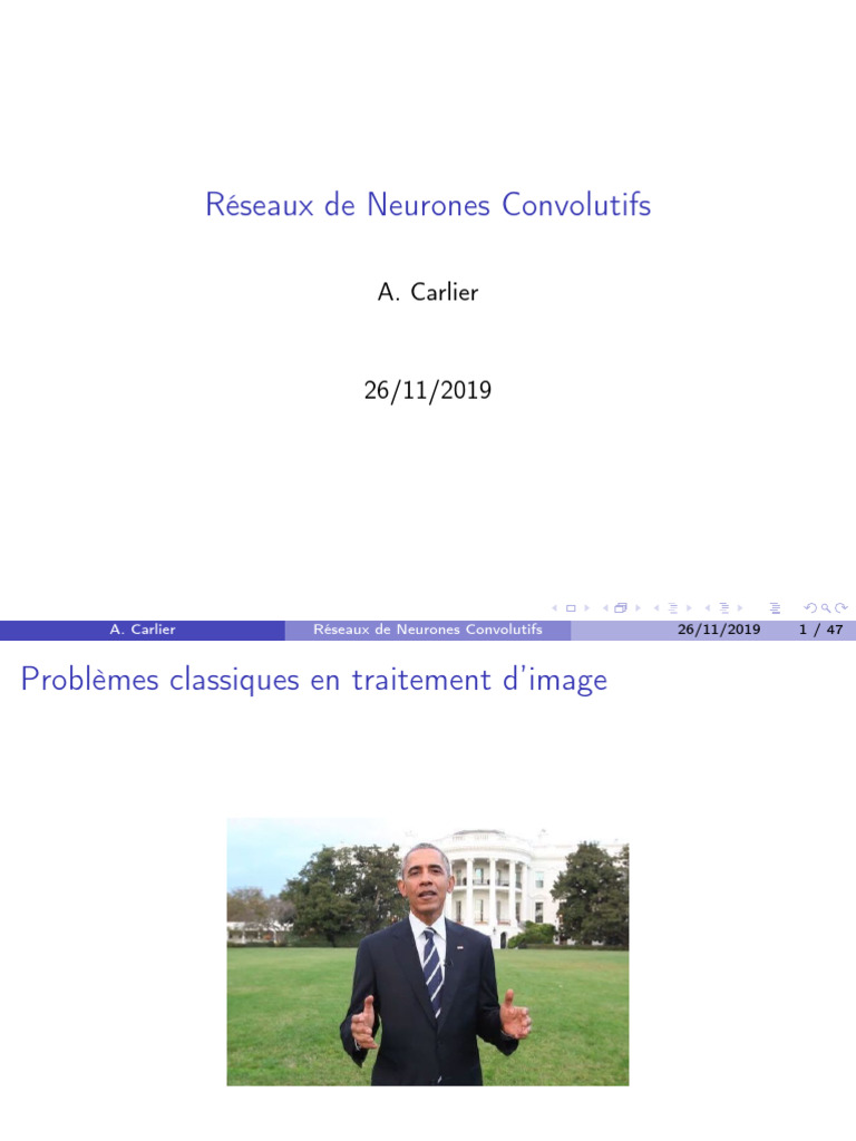 Introduction aux Réseaux de Neurones Convolutifs | PDF | Neuroscience ...