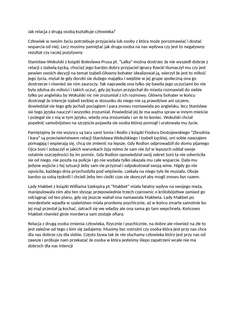 Rozprawka | PDF