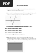 High School Geometry Practice Test | PDF