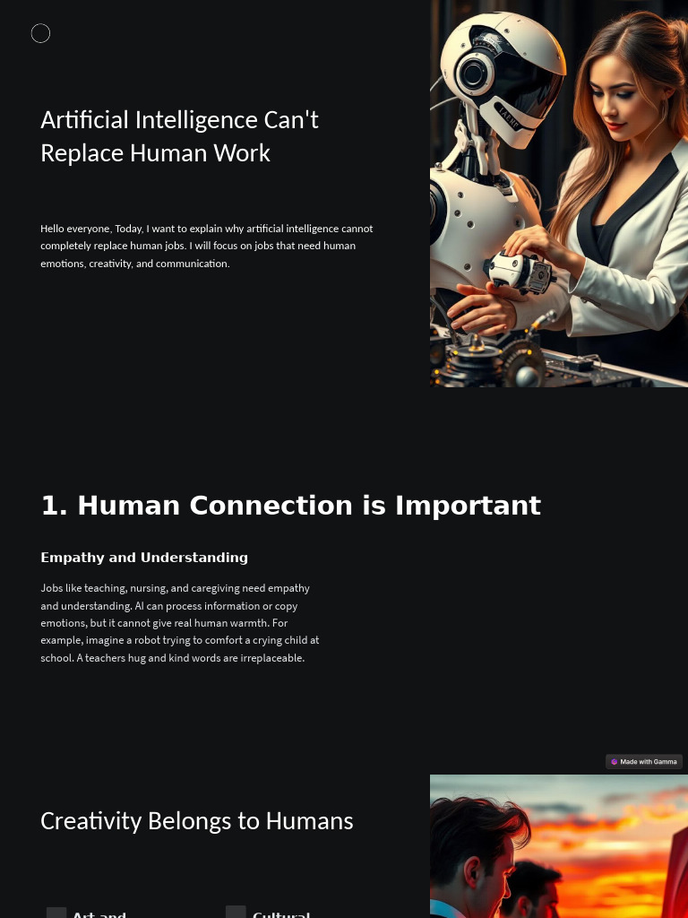 AI Cannot Replace Human Creativity | PDF | Intelligence (AI ...