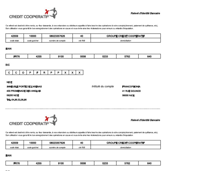Fnia Rib Credit Cooperatif | PDF