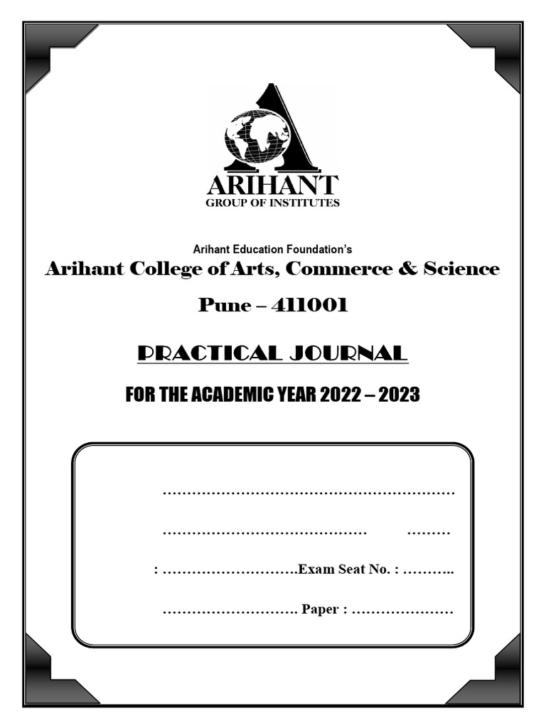 Practical Journal 2022-2023 | PDF