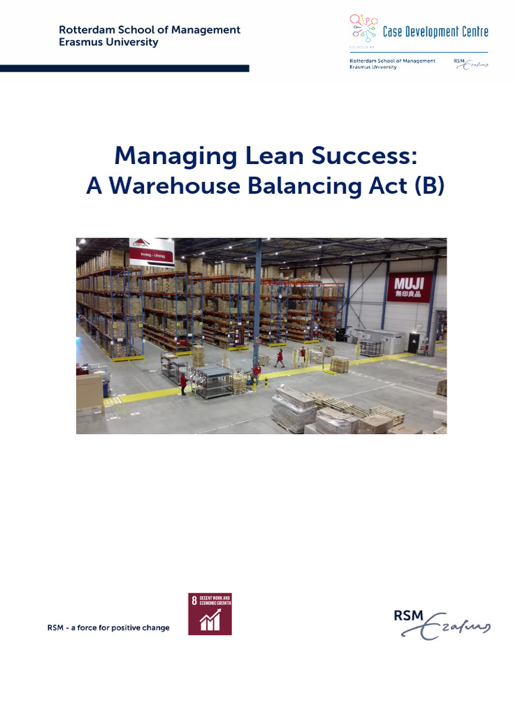 Managing Lean Success - A Warehouse Balancing Act B | PDF | Labour ...