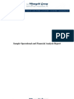 Sample Operational Financial Analysis Report