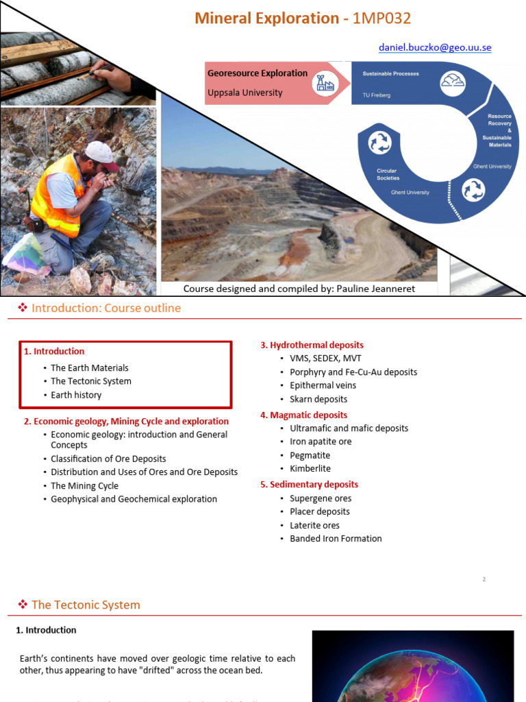 Mineral Exploration and Tectonics Overview | PDF | Plate Tectonics | Rift