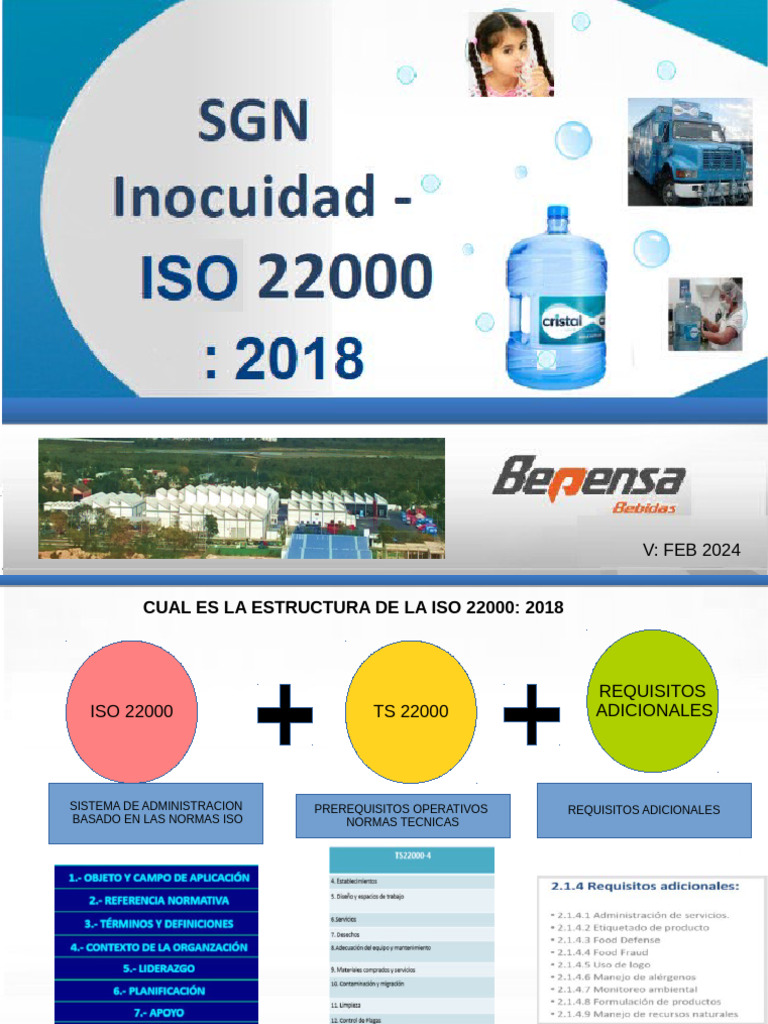 Presentacion Iso 22000 2024 Resumen | PDF | Análisis de Riesgo y Puntos ...
