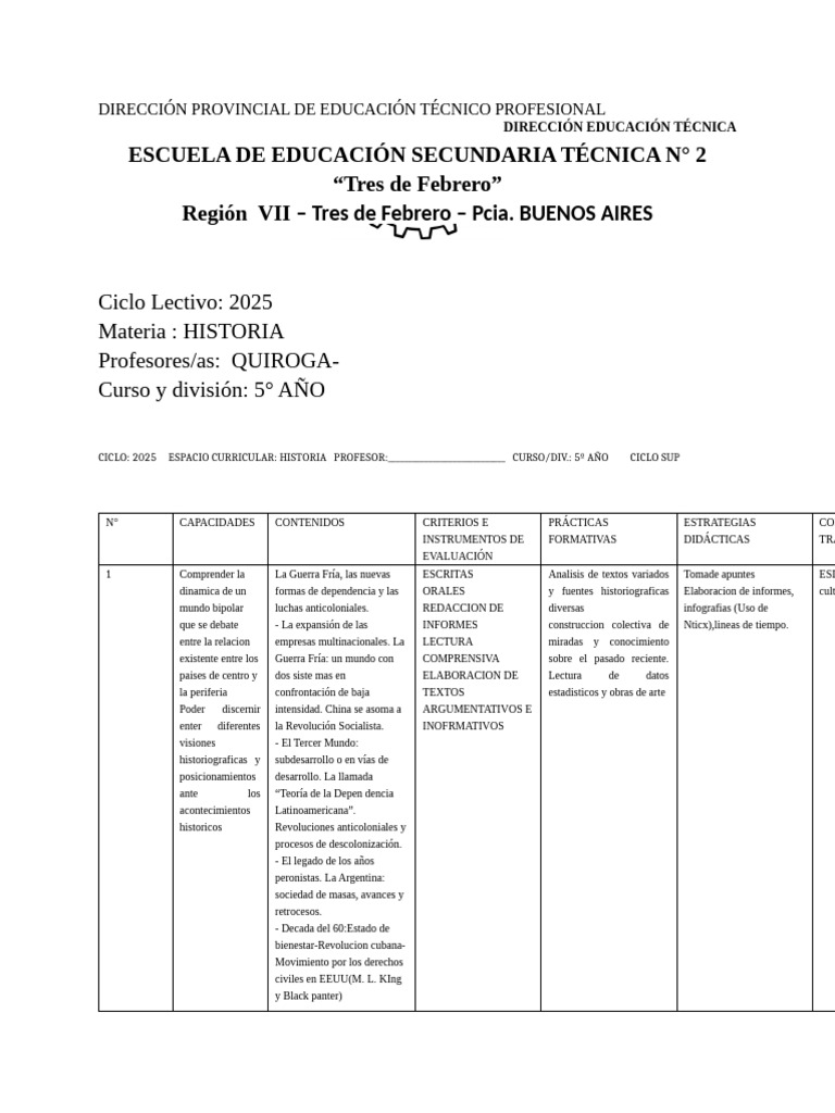 5to Año Tec 2 | PDF