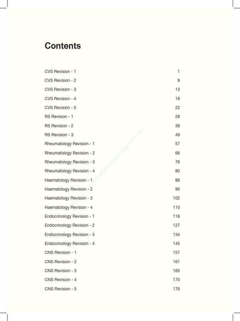 Comprehensive Cardiology Revision Guide | PDF | Heart | Heart Valve