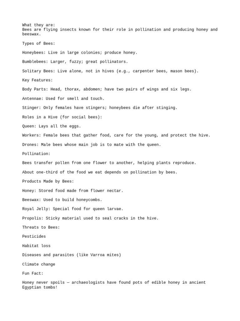 Bees | PDF