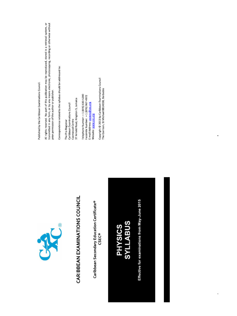 CSEC Physics | PDF
