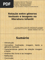 Relação entre gêneros textuais e imagens na literatura infantil
