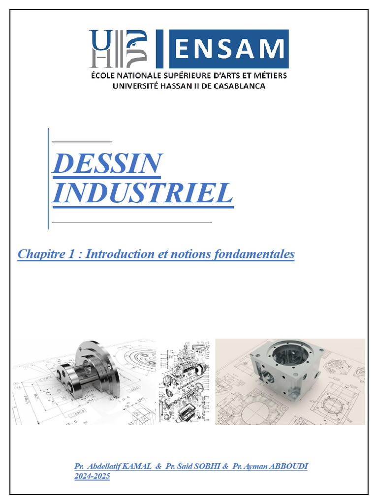 Introduction au dessin industriel 2024-2025 | PDF | Dessin technique ...