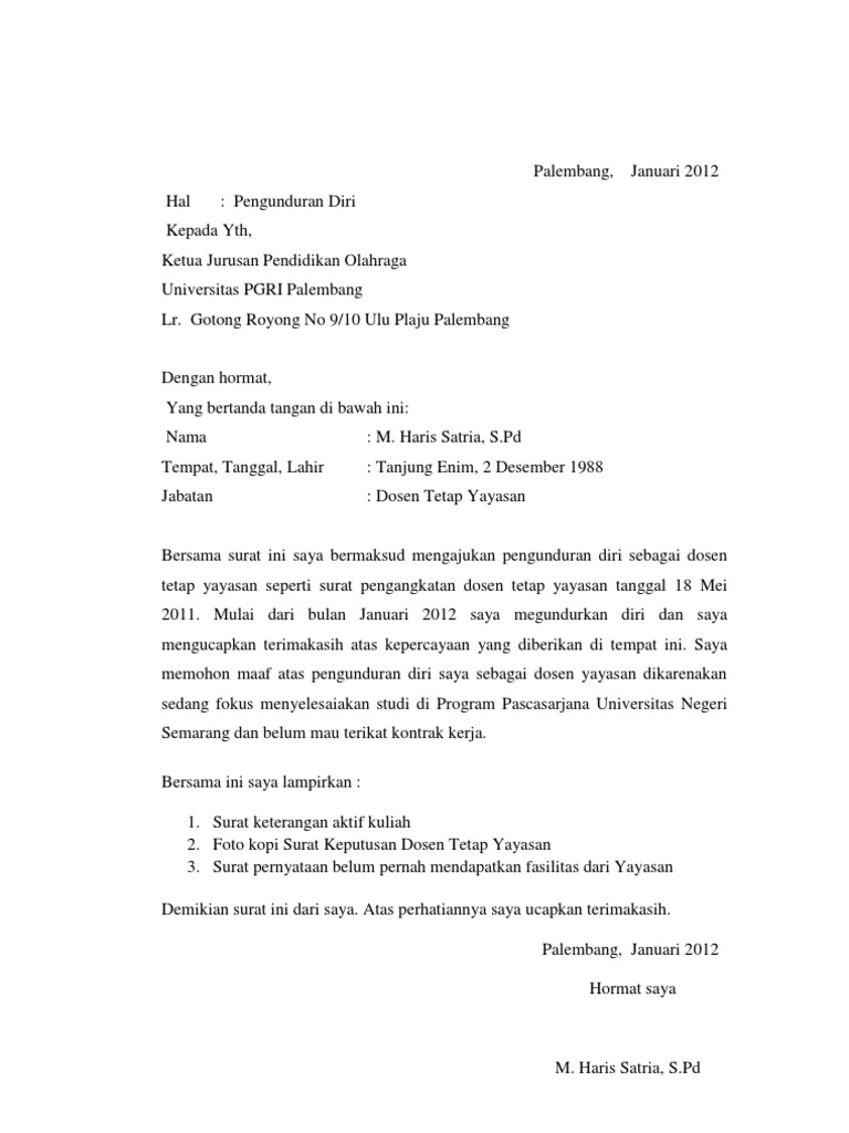 Contoh Surat Rekomendasi S2 Dari Dosen - Contoh AJa