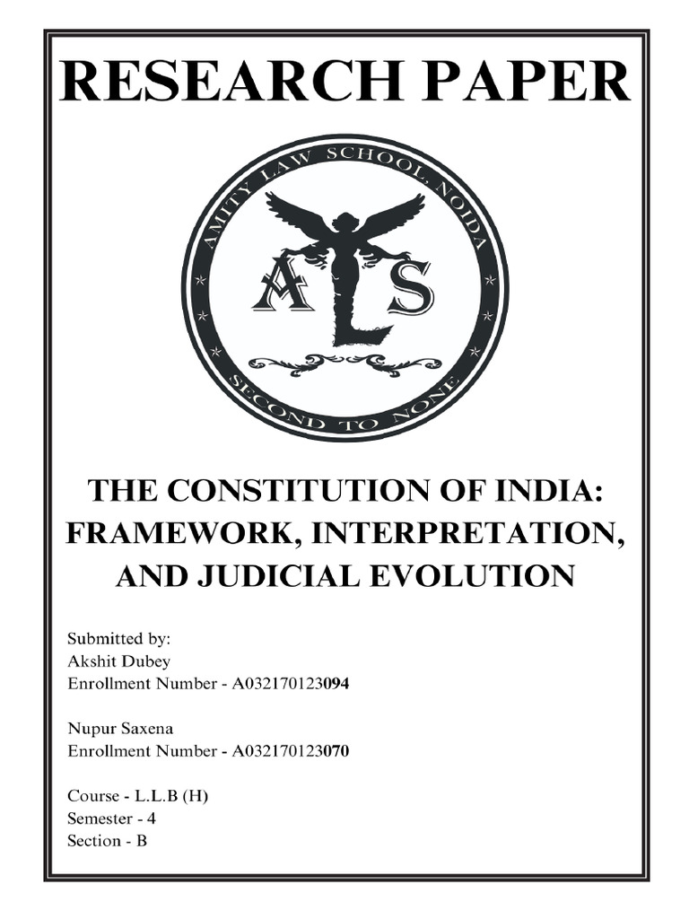 Analysis of India's Constitution Framework | PDF | Constitution | Legal ...