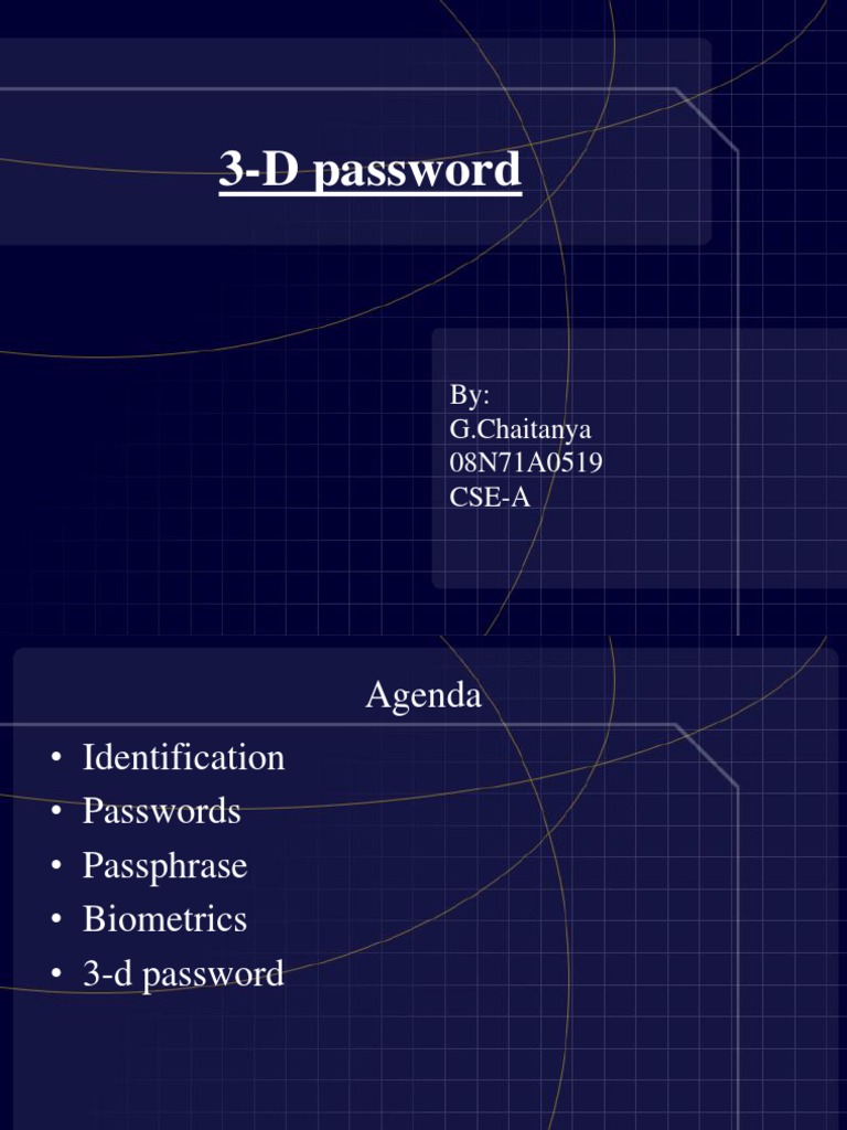 presentation on 3d password