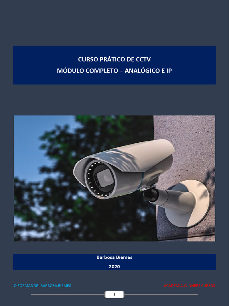 Curso Completo de CCTV: Analógico e IP | PDF | Câmera | Dispositivo de ...
