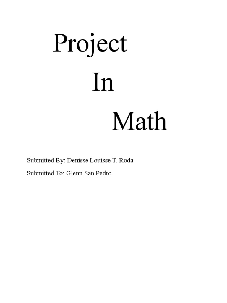 Project On Math He | PDF