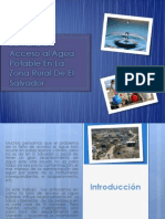 La Falta de Acceso Al Agua Potable en La Zona Rural de El Salvador