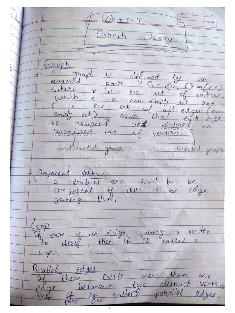 Maths Unit-3 Notebook Notes | PDF