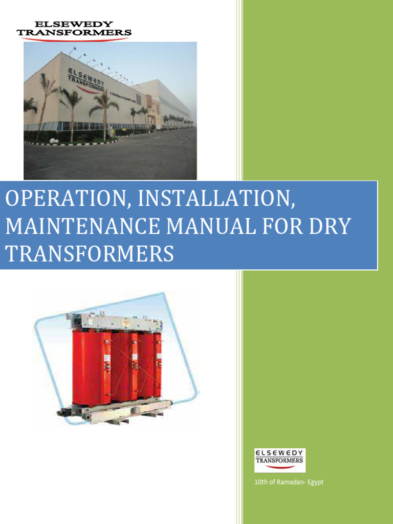 Dry Transformer Operation & Maintenance Guide | PDF | Transformer ...