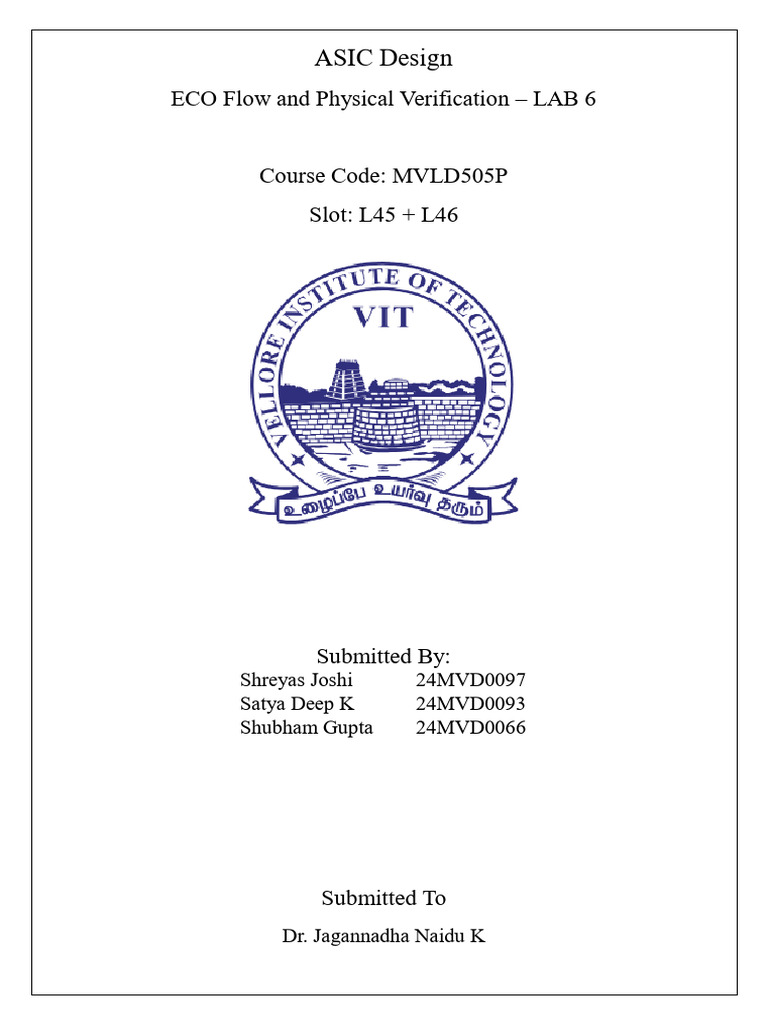 ASIC ECO Flow and Verification Guide | PDF | Computer Engineering ...