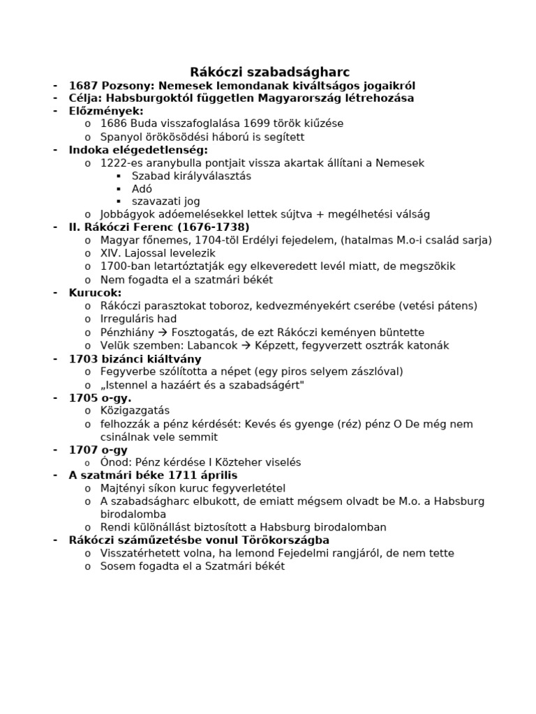 Rakoczi | PDF