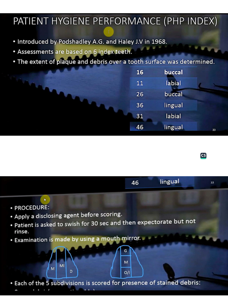 Gingival And Plaque Index Pdf