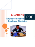 Employee Relations and Employee Discipline: Hapter