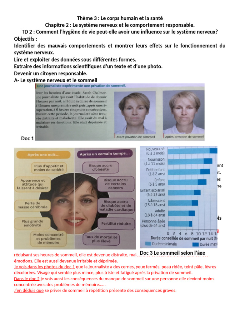Impact de l'hygiène de vie sur le système nerveux | PDF | Oreille | Sommeil