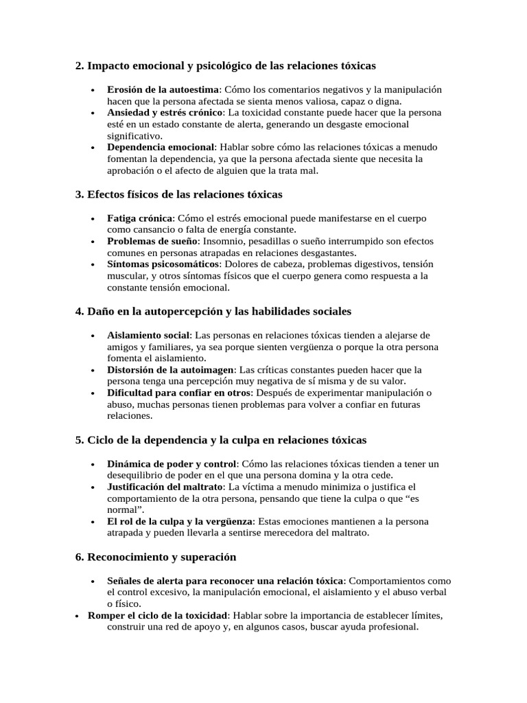 Efectos de las Relaciones Tóxicas | PDF | Estrés (biología) | Las emociones