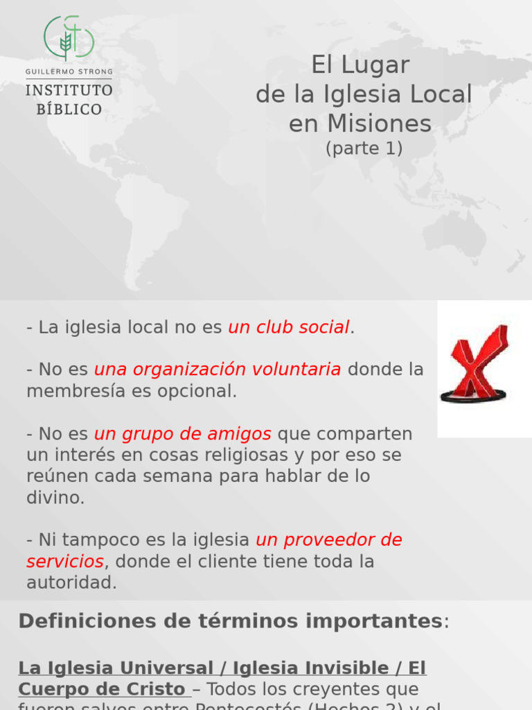 El Lugar de La Iglesia Local | PDF | Iglesia cristiana | Cristo (título)