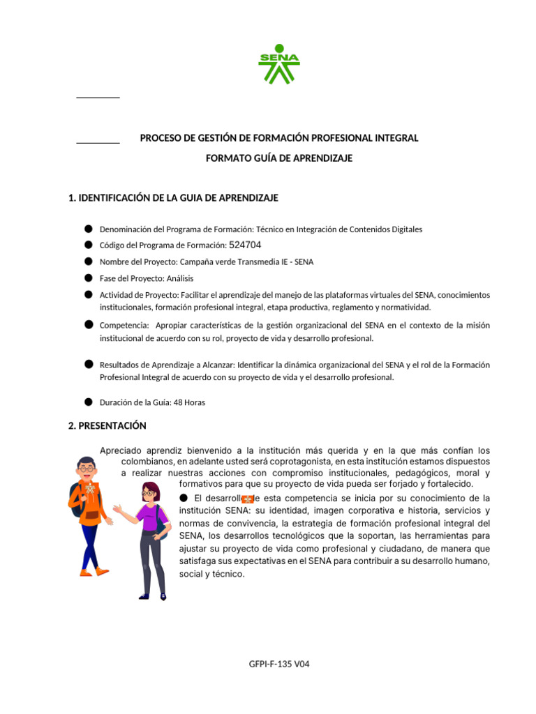 Guía de Aprendizaje SENA 2025 | PDF | Aprendizaje | Evaluación