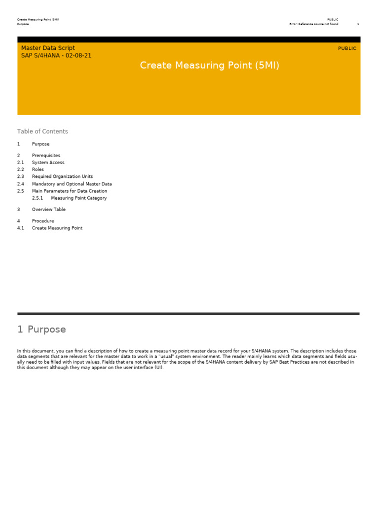 Create Measuring Point in SAP S/4HANA | PDF | Menu (Computing ...
