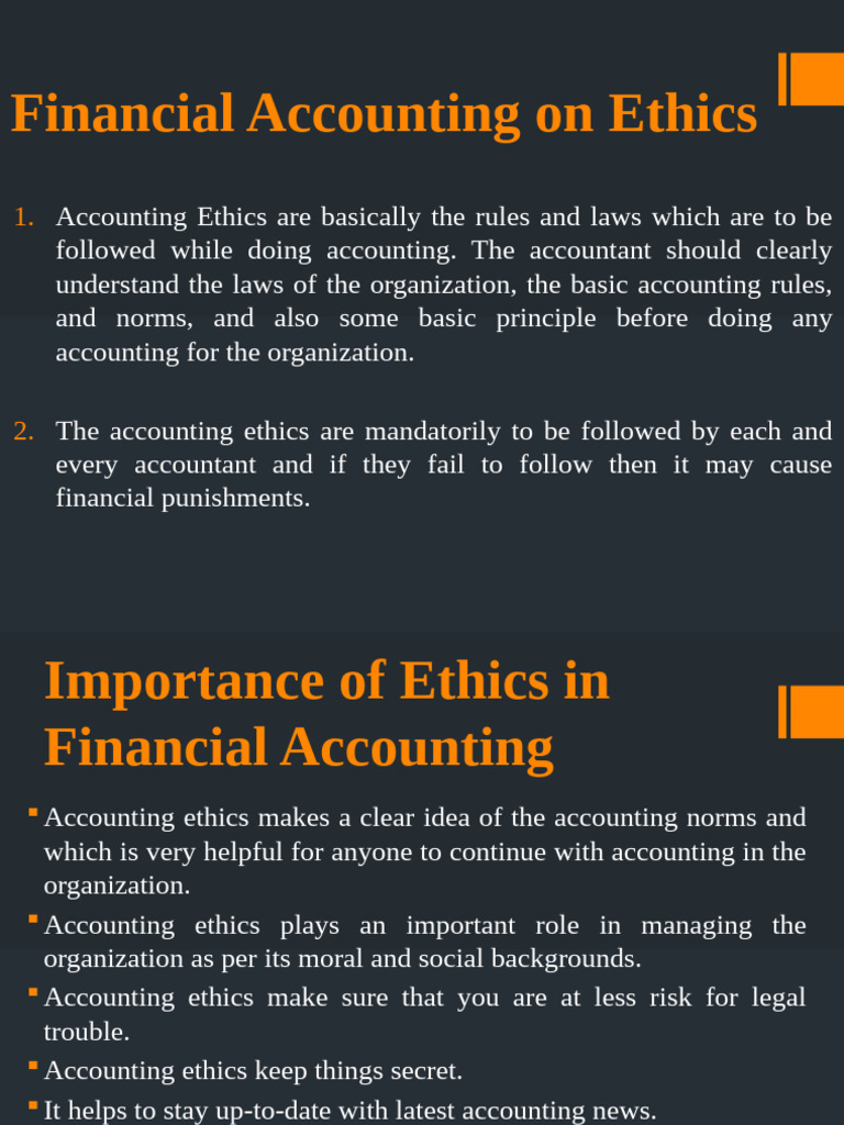 Understanding Ethics in Financial Accounting | PDF | Accounting | Banks