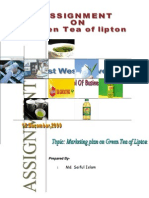 Assignment On Green Tea, Lipton