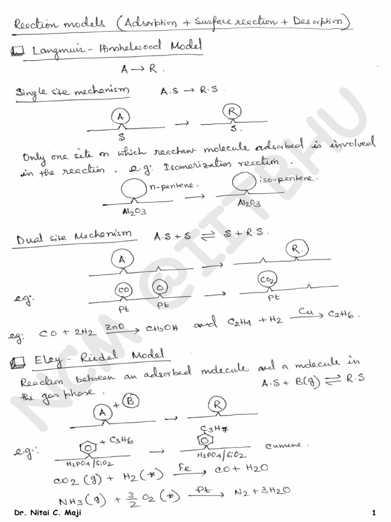 CRE2 Lecture Notes Handout 002 | PDF