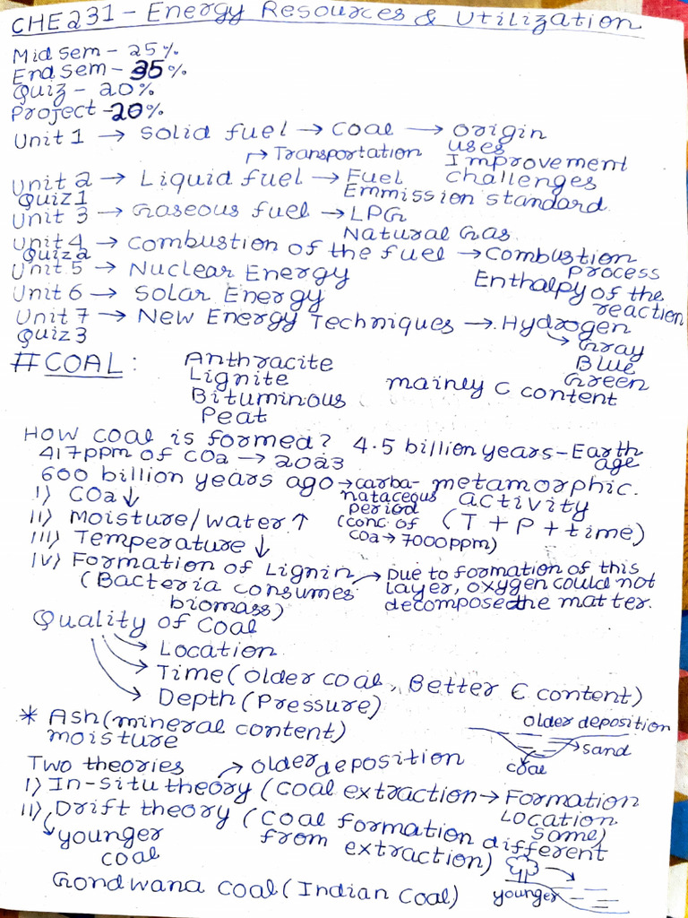 Energy Resources MidSem | PDF | Chemical Substances | Chemistry