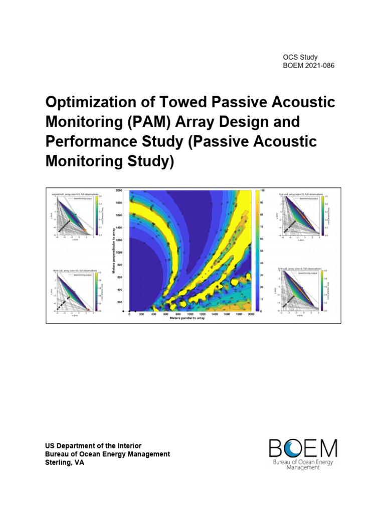 Towed PAM Array Optimization Study | PDF | Decibel | Sound