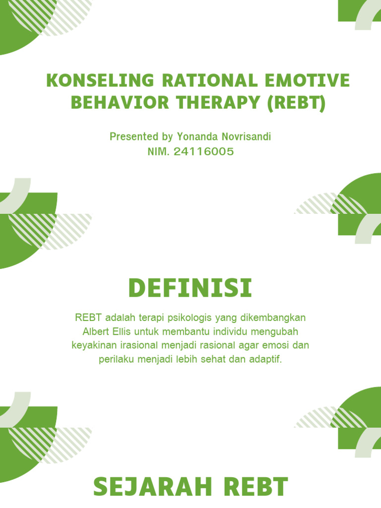 Konseling Rational Emotive Behavior Therapy (REBT) | PDF