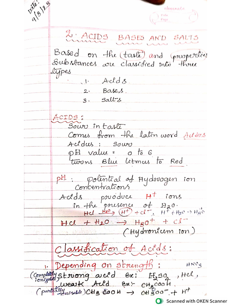 Acids Bases and Salts | PDF